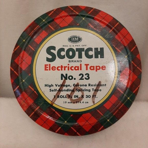 Vintage 1950's Scotch Brand Electrical Tape No 23 Tin With Tape 3M Memorabilia - Picture 1 of 13